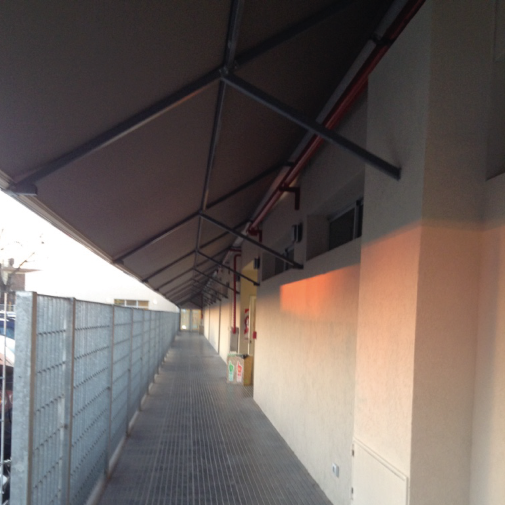 Toldo fijo de tela acrílica